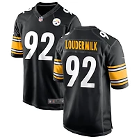 Isaiahh Loudermilk Men's Nike Black Pittsburgh Steelers Custom Game Jersey