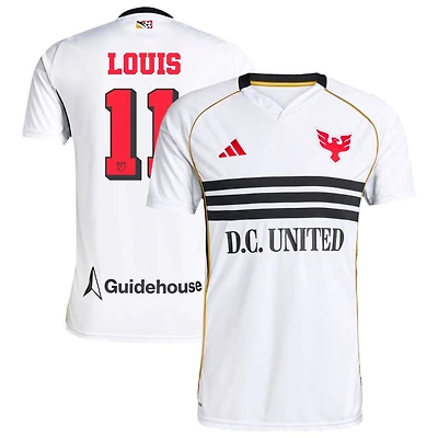 Louis Munteanu Louis Men's adidas White D.C. United 2025 Third Replica Custom Jersey