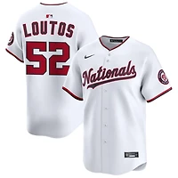 Ryan Loutos Youth Nike  White Washington Nationals Home Custom Limited Jersey
