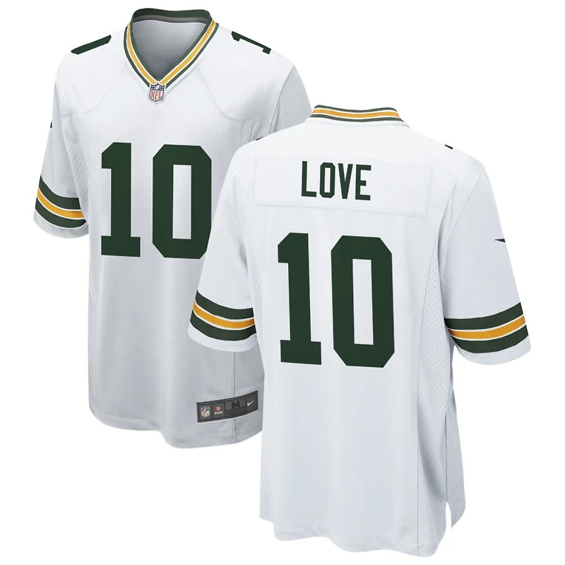 Jordan Love Men's Nike White Green Bay Packers Custom Game Jersey