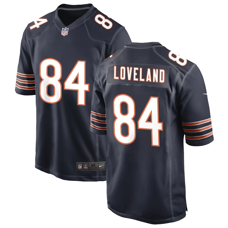 Colston Loveland Men's Nike Navy Chicago Bears Custom Game Jersey