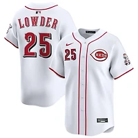 Rhett Lowder Men's Nike White Cincinnati Reds Home Limited Custom Jersey
