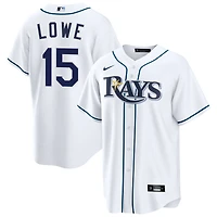 Josh Lowe Men's Nike  White Tampa Bay Rays Home Custom Replica Jersey