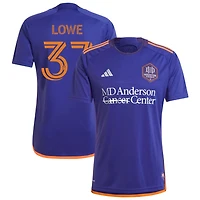 Damian Lowe Women's adidas  Purple Houston Dynamo FC 2024 Still Holdin' Replica Custom Jersey