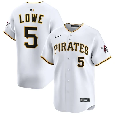 Brandon Lowe Men's Nike White Pittsburgh Pirates Home Limited Custom Jersey