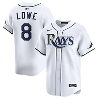 Brandon Lowe Men's Nike White Tampa Bay Rays Home Limited Custom Jersey