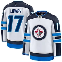 Adam Lowry Men's Fanatics White Winnipeg Jets Away Premium Custom Jersey