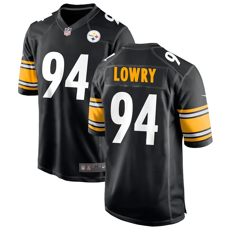 Dean Lowry Men's Nike Black Pittsburgh Steelers Custom Game Jersey