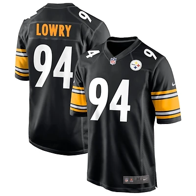 Dean Lowry Men's Nike Black Pittsburgh Steelers Game Custom Player Jersey