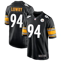 Dean Lowry Men's Nike Black Pittsburgh Steelers Game Custom Player Jersey