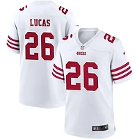 Chase Lucas Men's Nike White San Francisco 49ers Game Custom Player Jersey