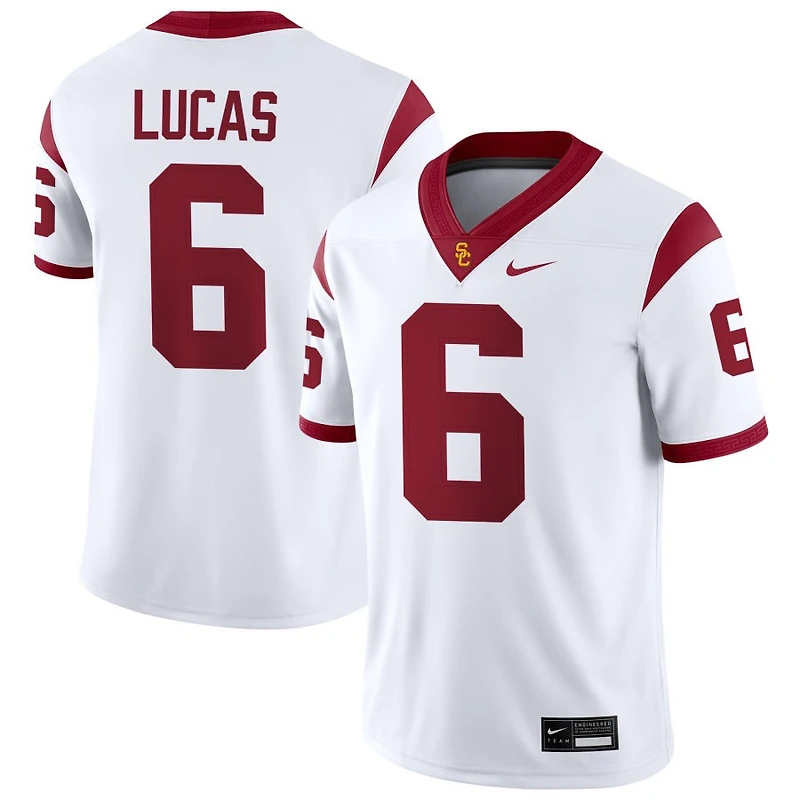Anthony Lucas Men's Nike Cardinal USC Trojans NIL Pick-A-Player Game Jersey