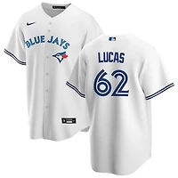 Easton Lucas Men's Nike White Toronto Blue Jays Home Replica Custom Jersey