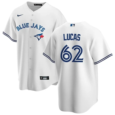 Easton Lucas Men's Nike White Toronto Blue Jays Home Replica Custom Jersey