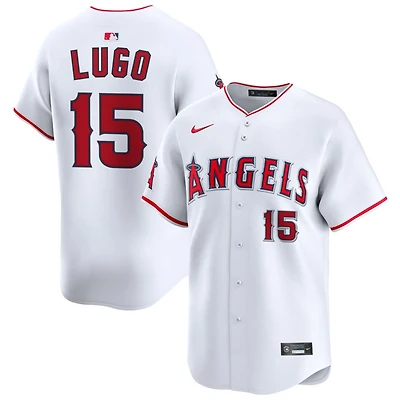 Matthew Lugo Men's Nike White Los Angeles Angels Home Limited Custom Jersey