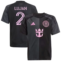 Gonzalo Lujan Youth adidas  Black Inter Miami CF 2025 The Fortitude Kit Replica Custom Jersey