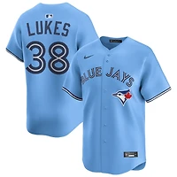 Nathan Lukes Men's Nike Light Blue Toronto Blue Jays Alternate Limited Custom Jersey