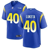 Jesse Luketa Men's Nike Royal Los Angeles Rams Custom Game Jersey