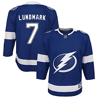 Simon Lundmark Youth Blue Tampa Bay Lightning Home Custom Premier Jersey