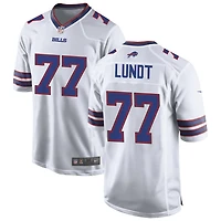 Chase Lundt Men's Nike White Buffalo Bills Custom Game Jersey
