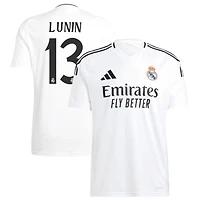 Andriy Lunin Men's adidas  White Real Madrid 2024/25 Home Replica Custom Jersey