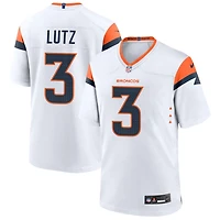 Wil Lutz Men's Nike White Denver Broncos Custom Game Jersey