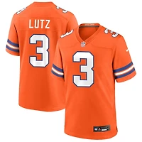Wil Lutz Men's Nike Orange Denver Broncos Mile High Collection 1977 Throwback Custom Game Jersey