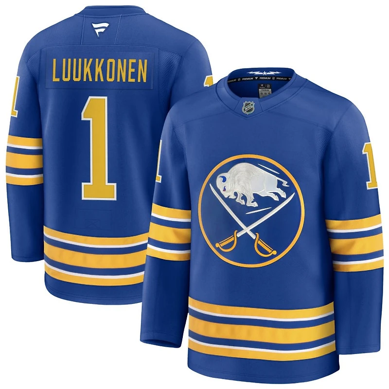 Ukko-Pekka Luukkonen Men's Fanatics Royal Buffalo Sabres Home Premium Custom Jersey