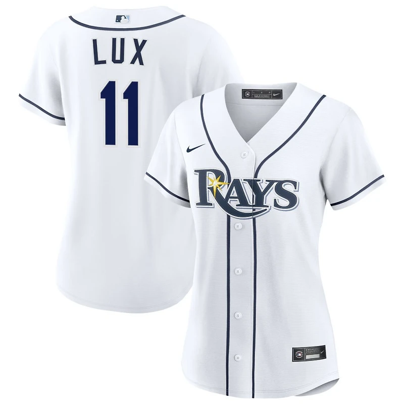 Gavin Lux Women's Nike White Tampa Bay Rays Home Custom Replica 2.0 Jersey