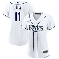 Gavin Lux Women's Nike  White Tampa Bay Rays Home Custom Replica 2.0 Jersey