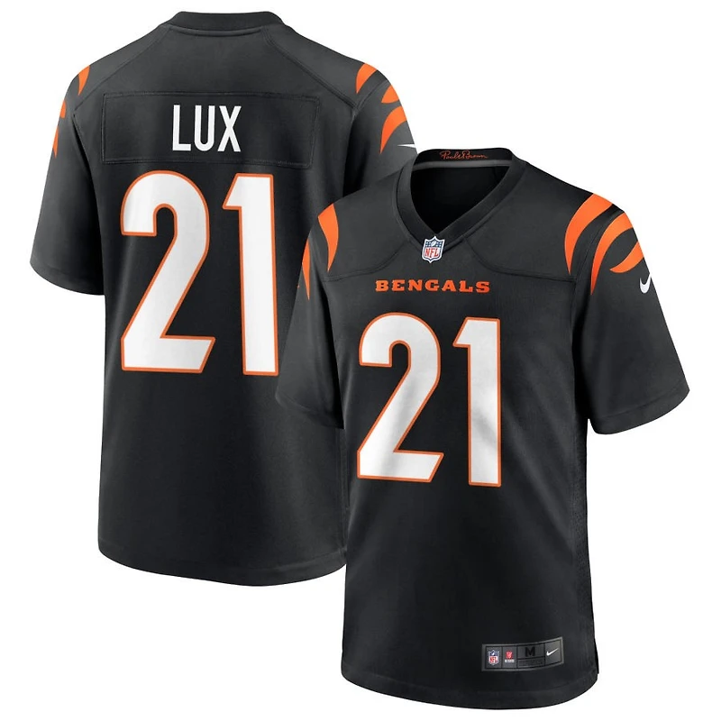 Bralyn Lux Men's Nike Black Cincinnati Bengals Game Custom Jersey