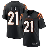 Bralyn Lux Men's Nike Black Cincinnati Bengals Game Custom Jersey