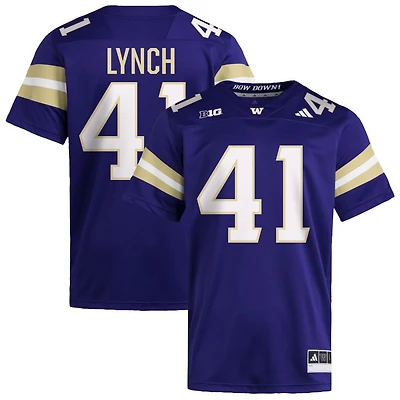Deshawn Lynch Men's adidas  Purple Washington Huskies NIL Pick-A-Player Home Premier Football Jersey
