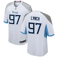 James Lynch Men's Nike White Tennessee Titans Custom Game Jersey