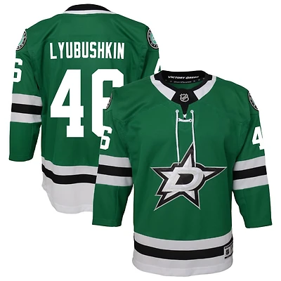 Ilya Lyubushkin Youth Green Dallas Stars Home Custom Premier Jersey