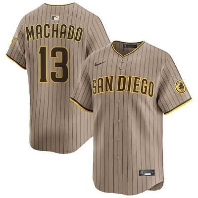 Manny Machado Men's Nike Sand San Diego Padres Alternate Limited Custom Jersey