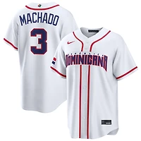 Manny Machado Men's Nike White Dominican Republic Baseball 2026 World Baseball Classic Home Pick-A-Player Jersey