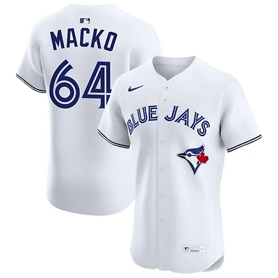 Adam Macko Men's Nike White Toronto Blue Jays Home Elite Custom Jersey
