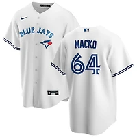 Adam Macko Men's Nike White Toronto Blue Jays Home Replica Custom Jersey