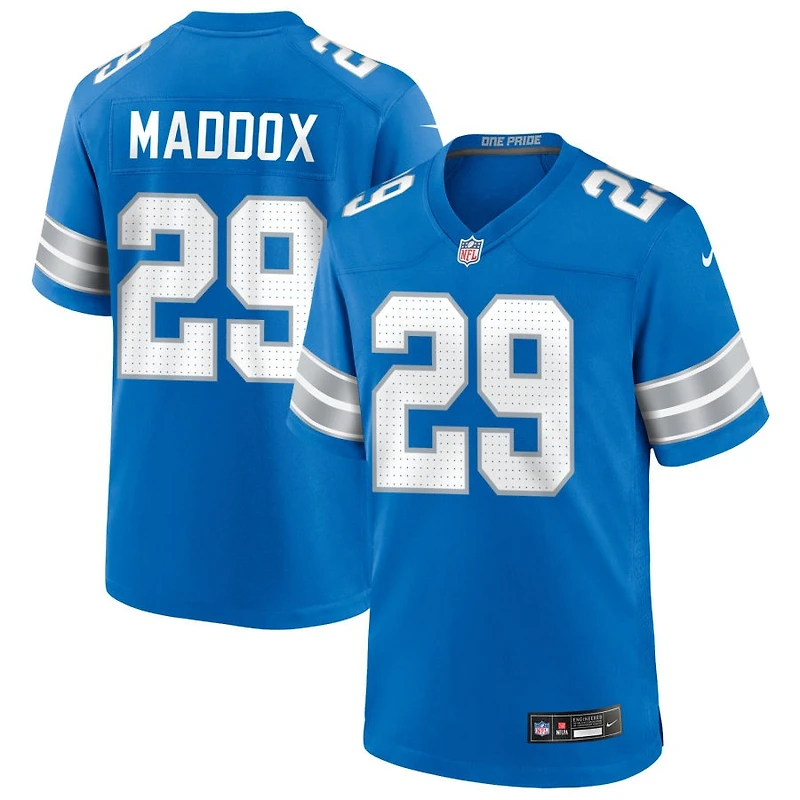 Avonte Maddox Men's Nike Blue Detroit Lions Custom Game Jersey