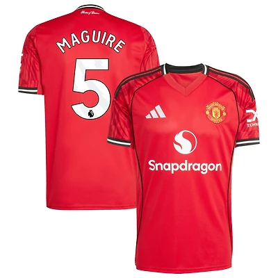 Harry Maguire Men's adidas  Red Manchester United Home 2025/26 Custom Replica Jersey