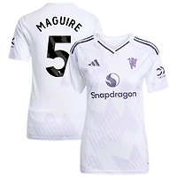 Harry Maguire Women's adidas White Manchester United 2025/26 Away Replica Custom Jersey