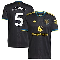 Harry Maguire Men's adidas  Black Manchester United 2025/26 Third Replica Custom Jersey