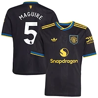 Harry Maguire Youth adidas  Black Manchester United 2025/26 Third Replica Custom Jersey