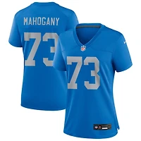 Christian Mahogany Women's Nike Blue Detroit Lions Alternate Custom Game Jersey