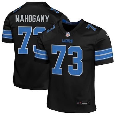Christian Mahogany Youth Nike  Black Detroit Lions Alternate Custom Game Jersey