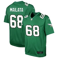 Jordan Mailata Youth Nike Kelly Green Philadelphia Eagles Alternate Custom Game Jersey