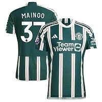 Kobbie Mainoo Men's adidas  Green Manchester United 2023/24 Away Authentic Custom Jersey