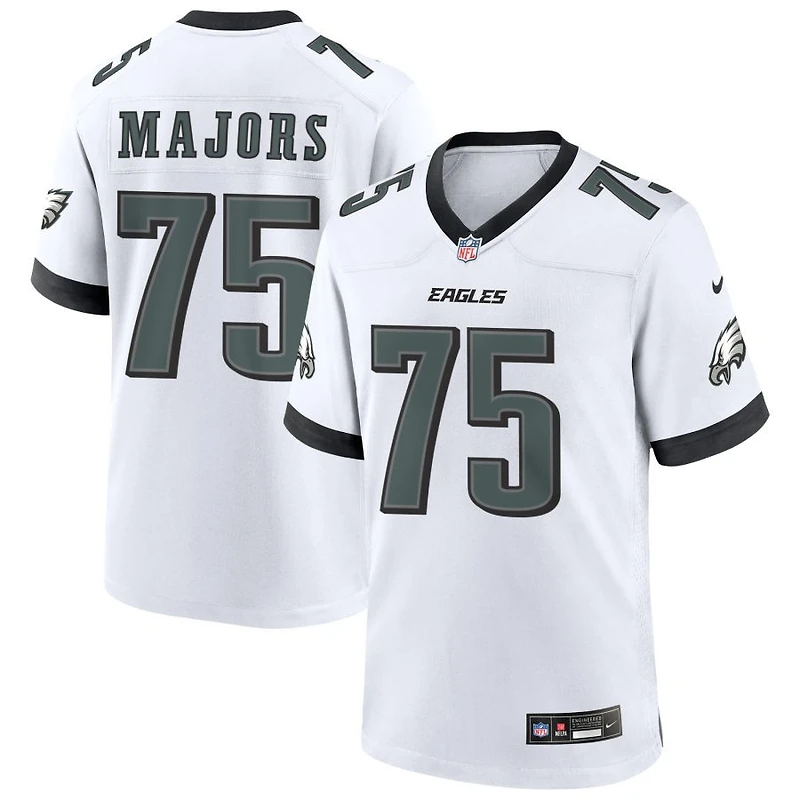 Jake Majors Men's Nike White Philadelphia Eagles Custom Game Jersey