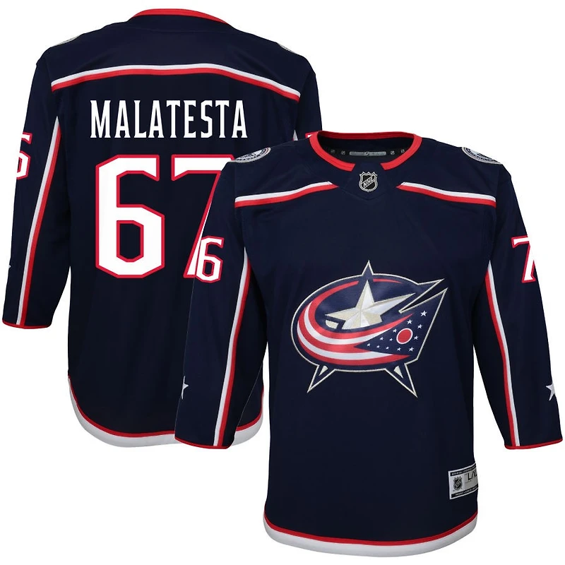 James Malatesta Youth Navy Columbus Blue Jackets Home Premier Custom Jersey